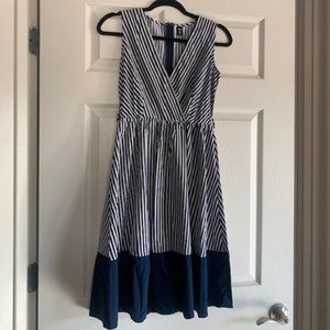 Shein XS Blue Striped Dress